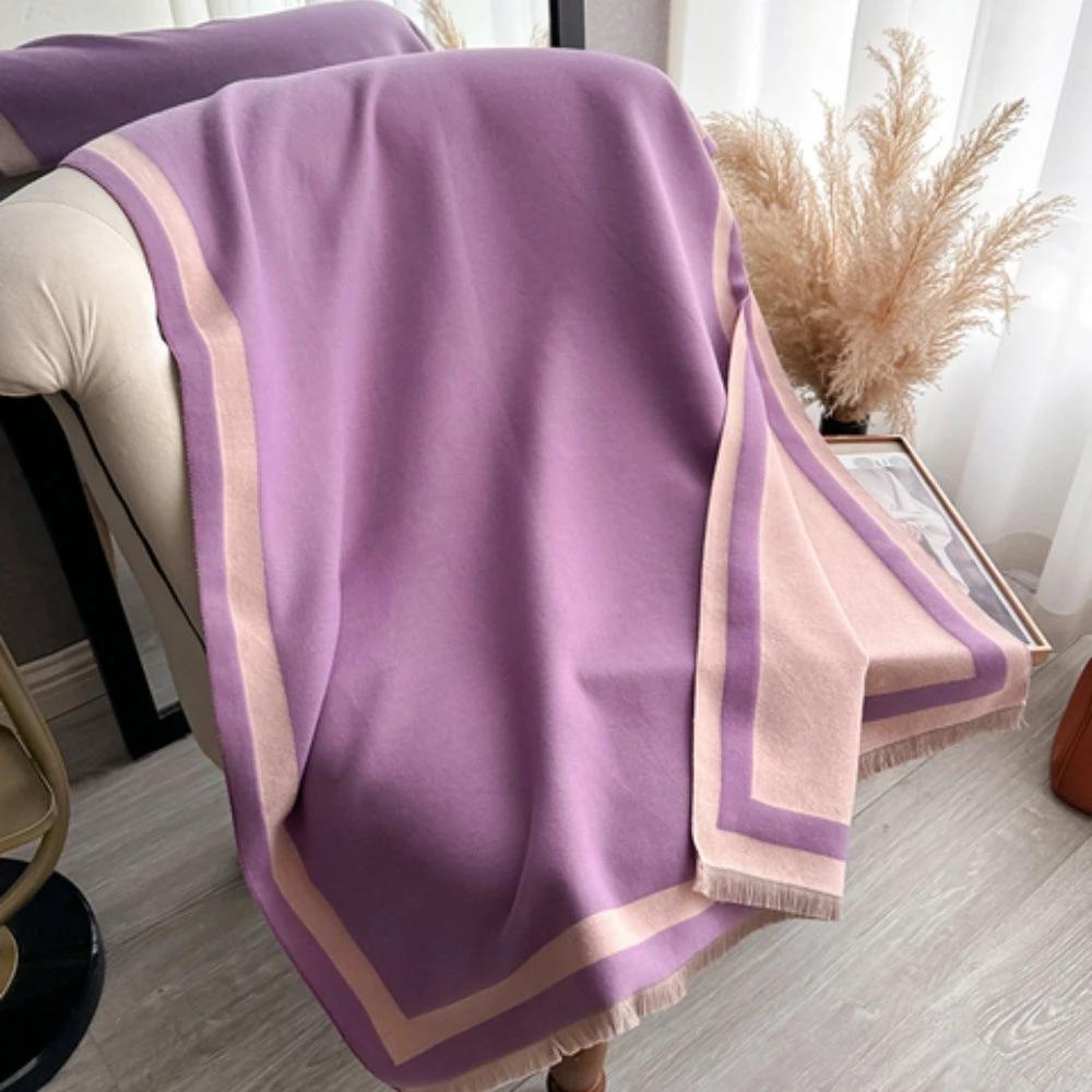 Savéra Striped Double-Sided Poncho Scarf by Casa & Beyond