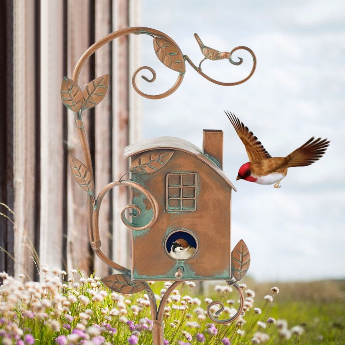 BirdHaven decorative birdhouse for the garden Bowlift by Bowlift