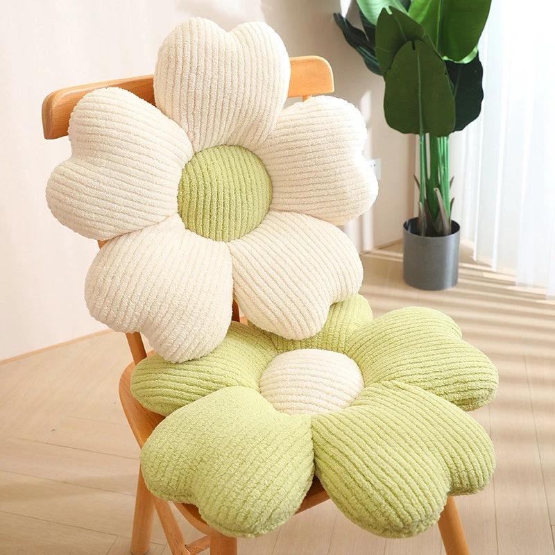 Fluffy Clover Flower Cushion by Bowlift
