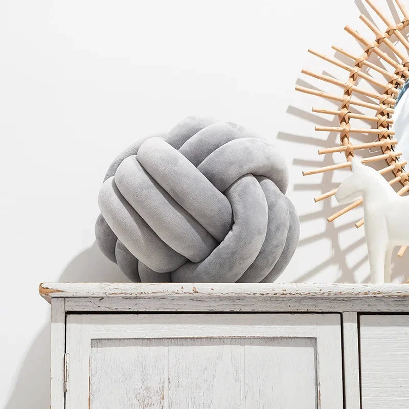 Plush Knot Cushion (Velvet) by Bowlift