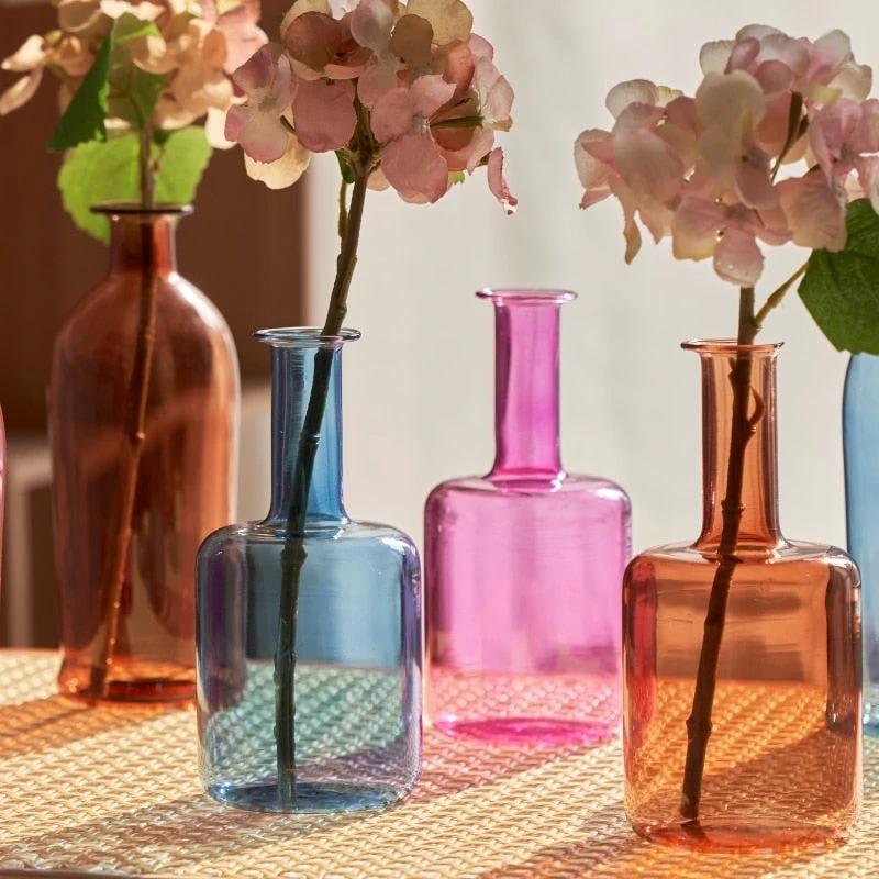 Colourful Bud Glass Vase by Bowlift