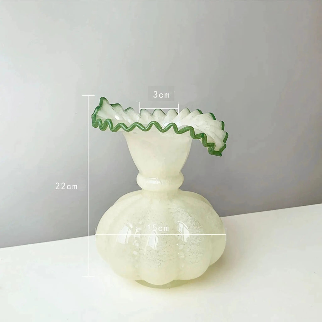 Glass Pumpkin Vase by Bowlift