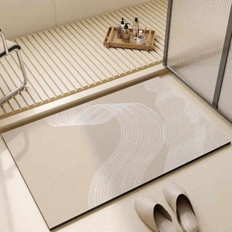 Non-slip Diatomite Bath Mat Kitchen Mat Door Mat Shower Mat by BowLift