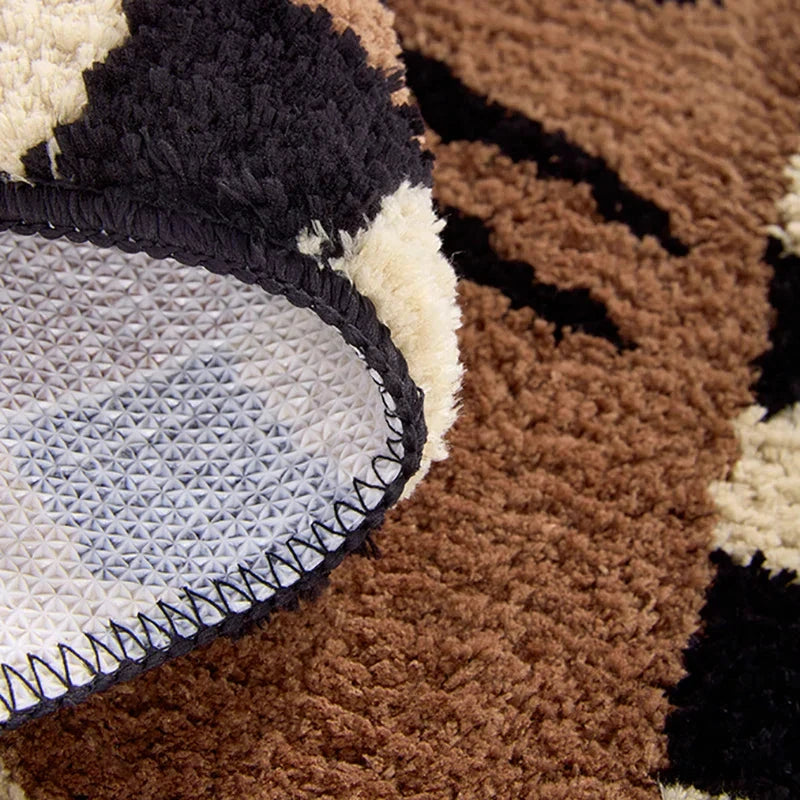 Swallowtail Fluffy Bath Mat by Bowlift