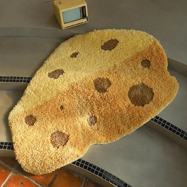 Cartoon Cheese Rug by Bowlift