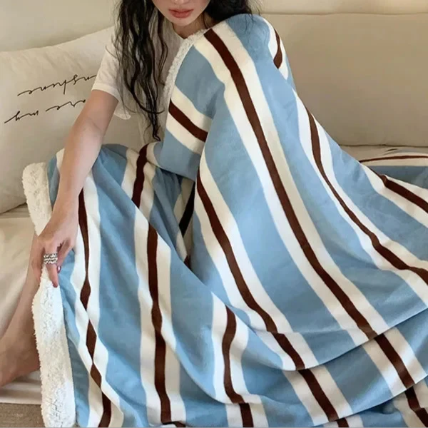 Stripe Sofa Throw by Bowlift