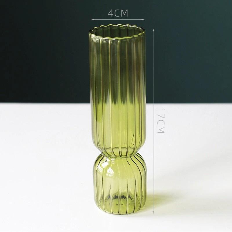 Scallop Cylinder Glass Vase by Bowlift