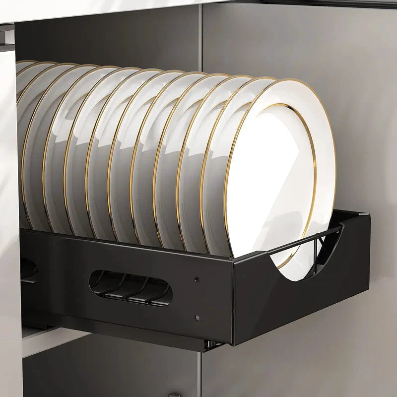 Under the Cabinet Smart Dish Organizer Rack by BowLift