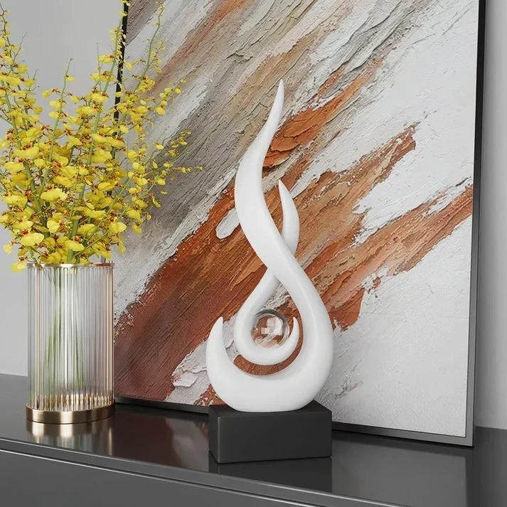 FlowSphere decorative sculpture - elegant room design Bowlift by Bowlift