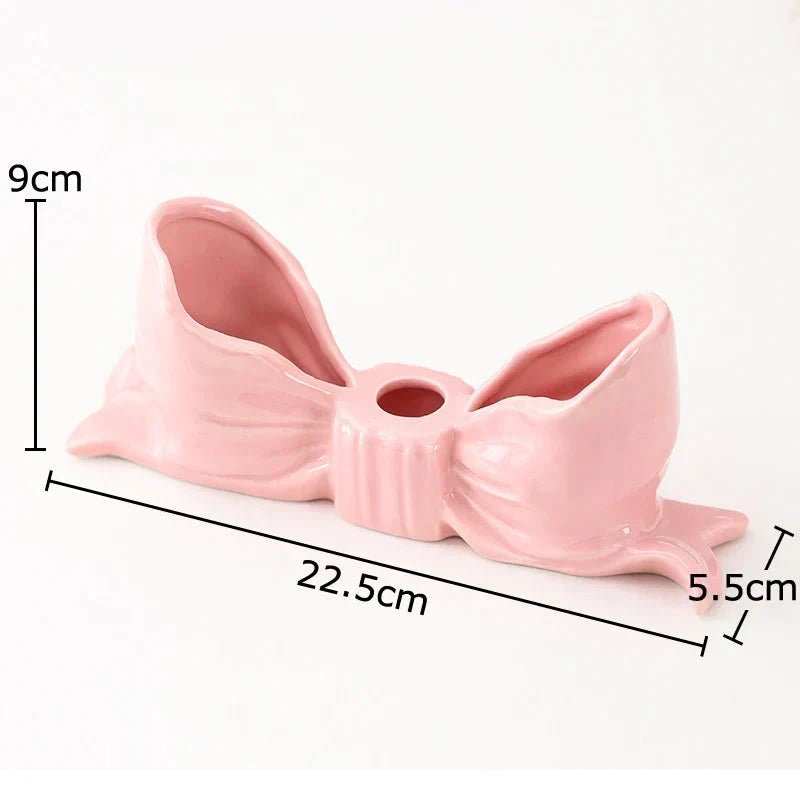 Bowknot-Shaped Ceramic Candle Holder by Bowlift