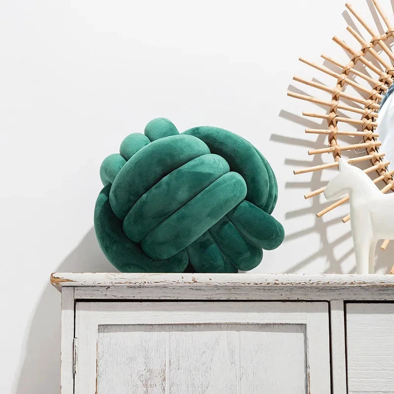 Plush Knot Cushion (Velvet) by Bowlift