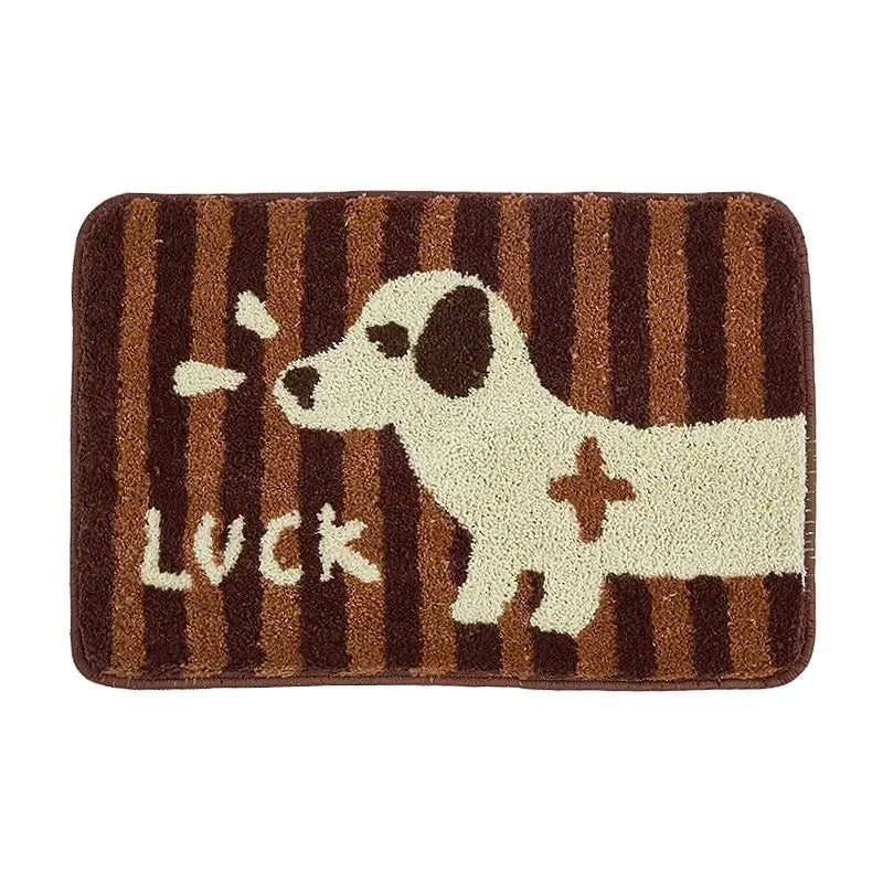 Tufted Dachshund Bathroom Mat by Bowlift
