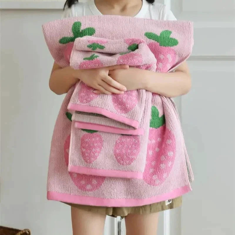 Strawberries Towel by Bowlift