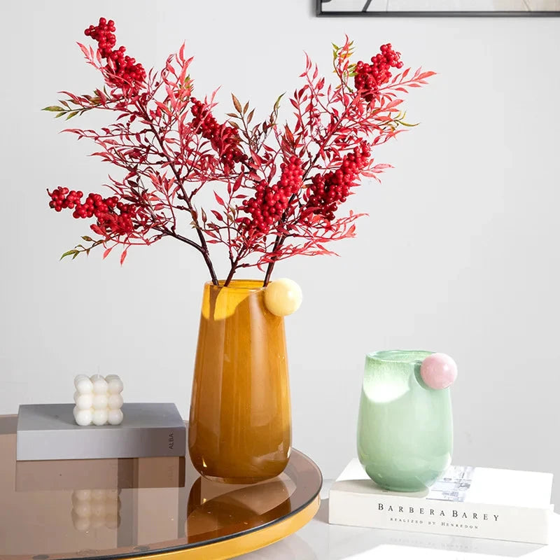 Globe Glass Chubby Vase by Bowlift