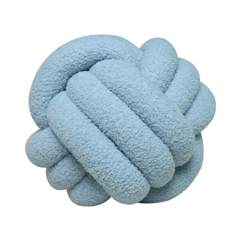 Boucle Rope Knot Ball Cushion by Bowlift