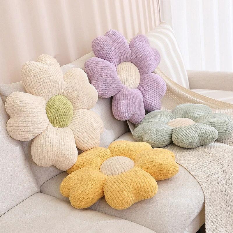 Fluffy Clover Flower Cushion by Bowlift