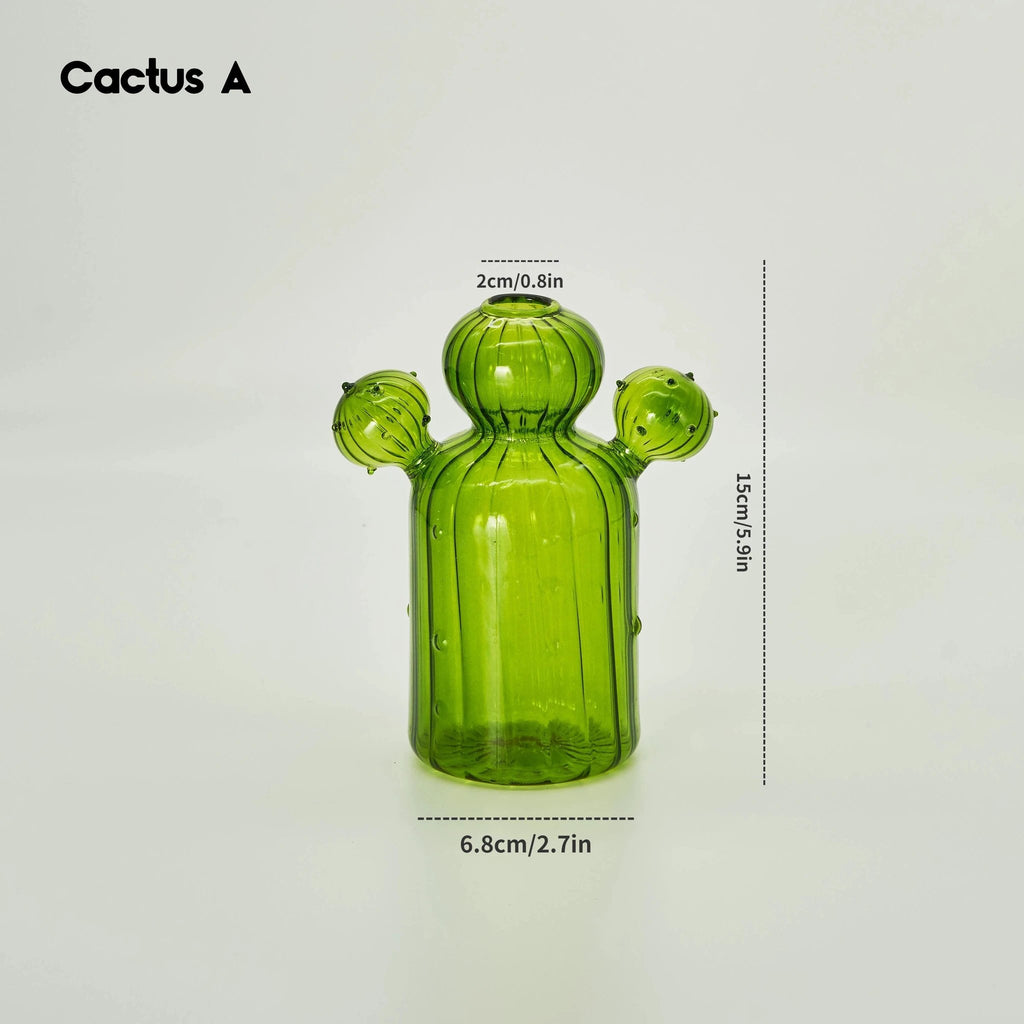 Cactus Glass Vase by Bowlift