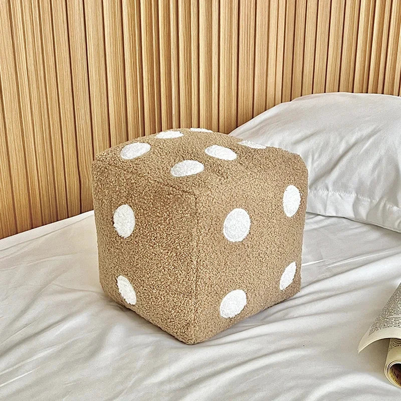 Dice Plush Cushion by Bowlift