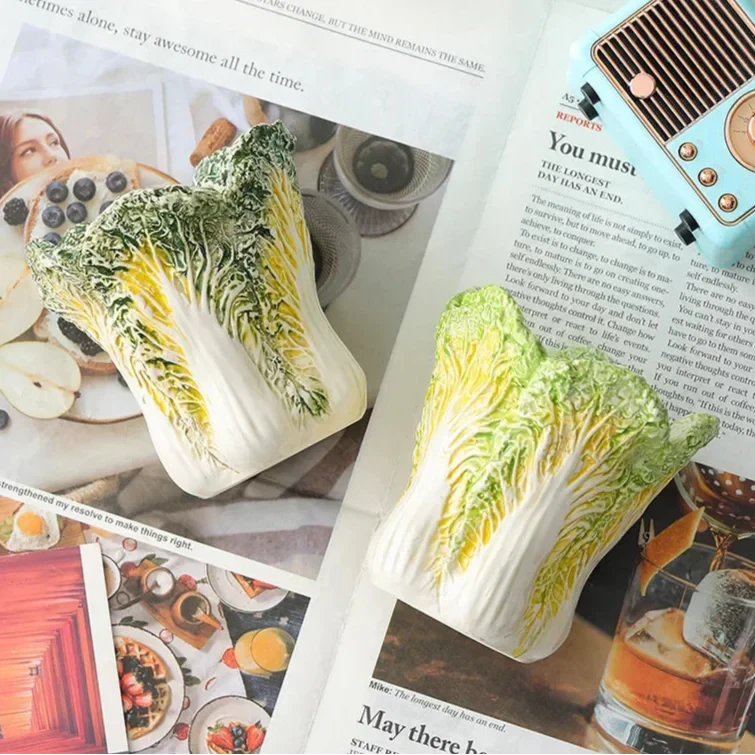 Chinese Cabbage Ceramic Jar by Bowlift