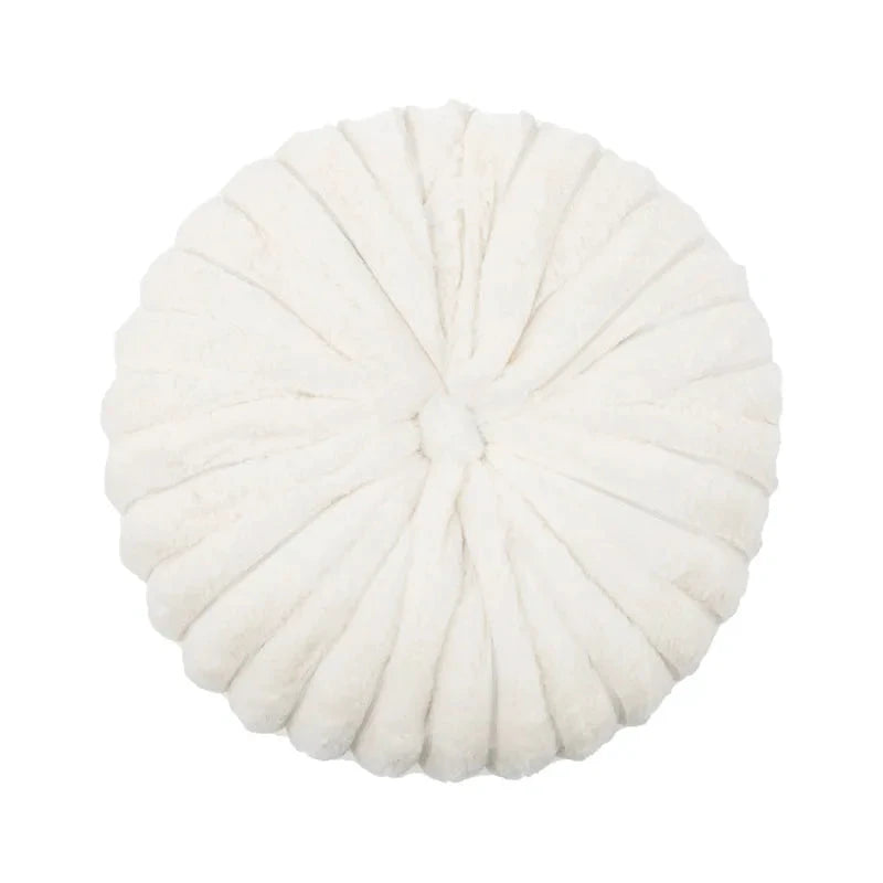 Fluffy Pastel Pumpkin Cushion by Bowlift
