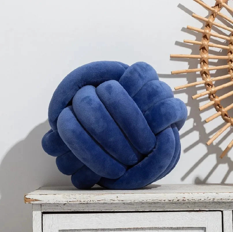Plush Knot Cushion (Velvet) by Bowlift