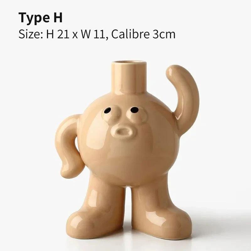 Character Ceramic Vase by Bowlift