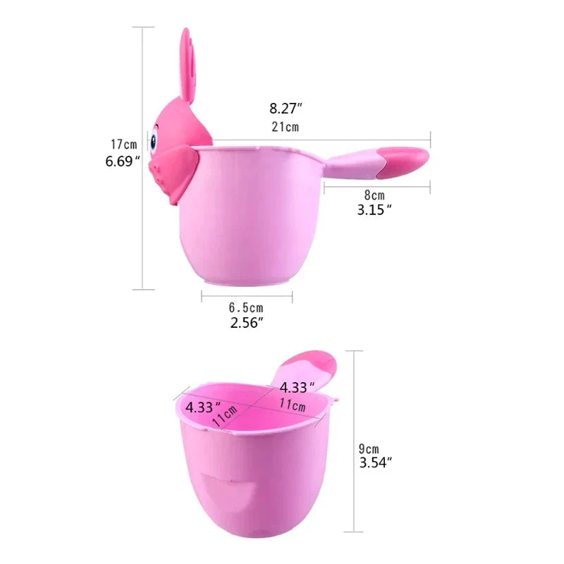 Kids Shampoo Rinse Cup – Bunny Shampoo Head Washer for Kids by BowLift