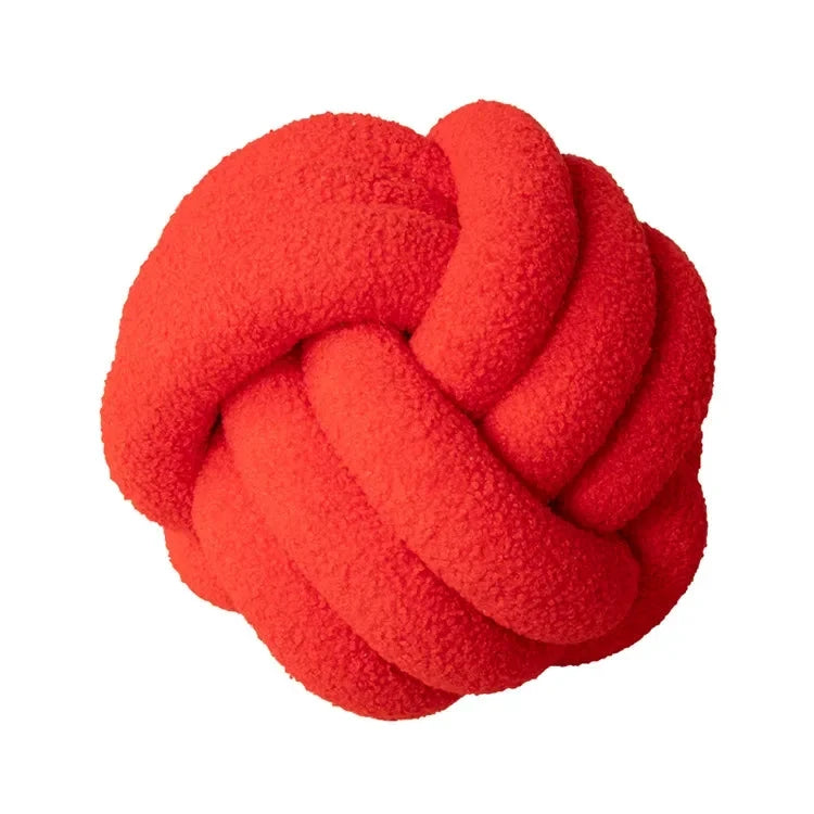 Boucle Rope Knot Ball Cushion by Bowlift