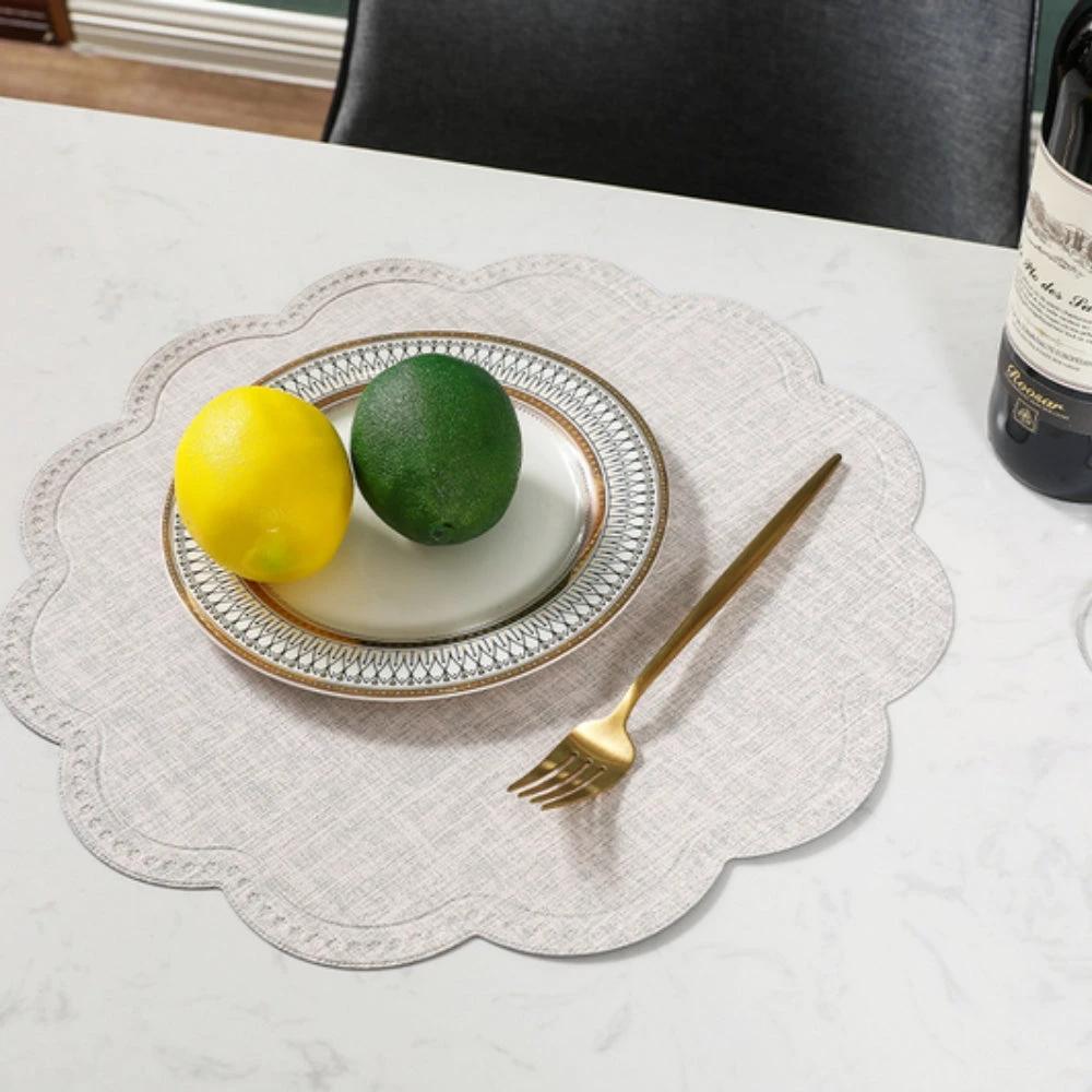 Scalloped Waterproof Placemat by Casa & Beyond