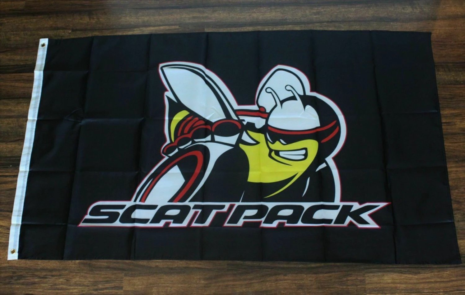 Scatpack Mopar Flag Banner Flag Dodge Chrysler Auto Parts Racing Bee Pack Scat 3x5ft by flagsjustdoit