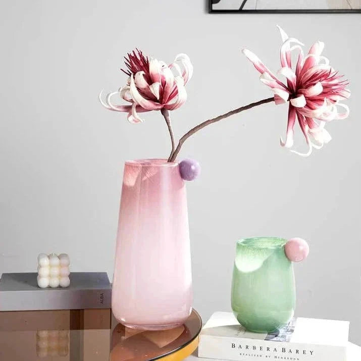 Globe Glass Chubby Vase by Bowlift