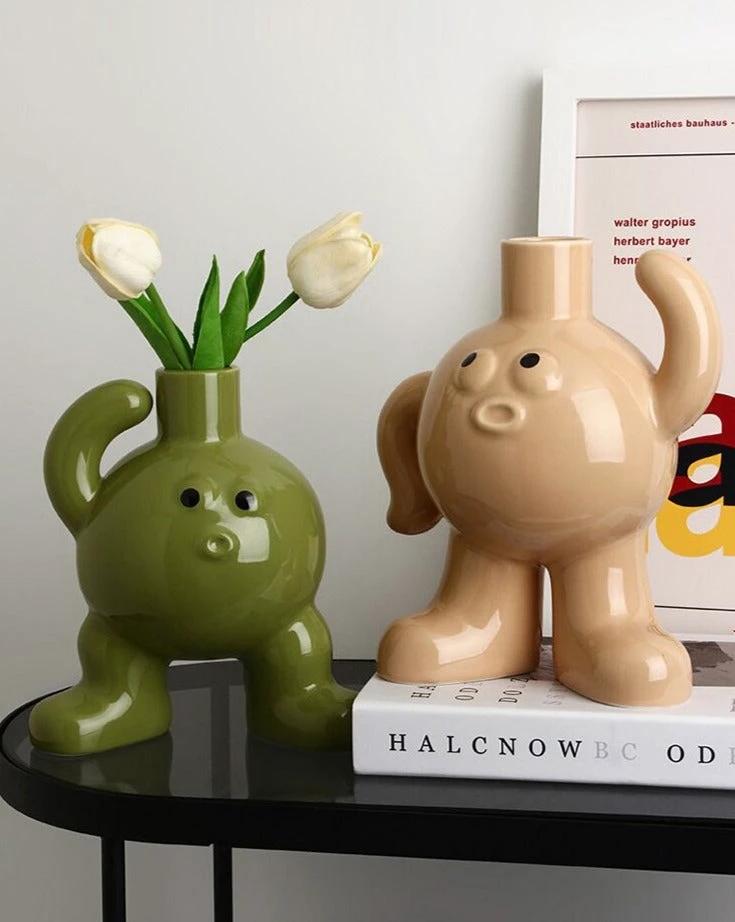 Character Ceramic Vase by Bowlift