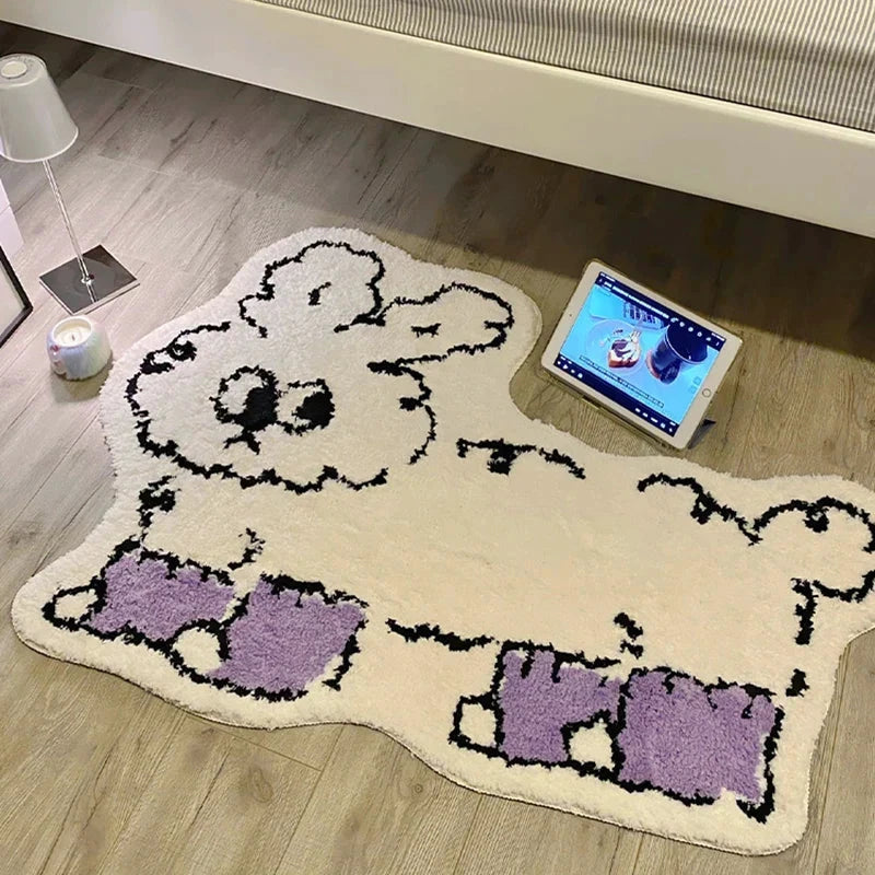 Angry Rabbit Rug by Bowlift