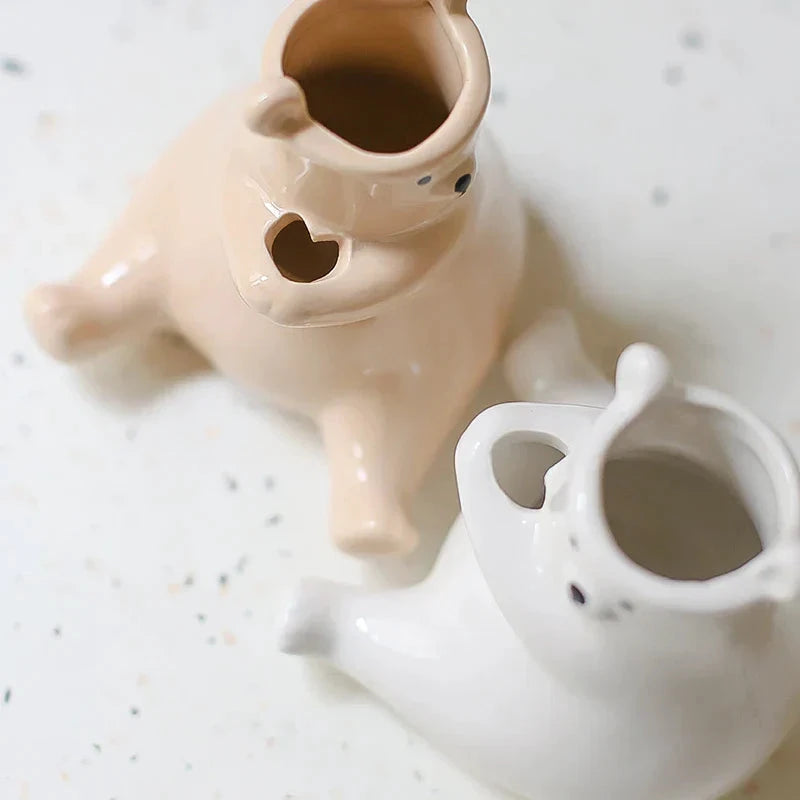 Bear with Flower Vase by Bowlift