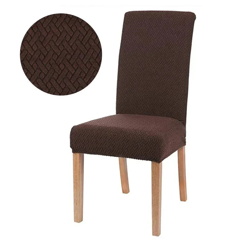 Chair Cover Velvona | Elastic & Thick Padded | Jacquard Stretch Cover | Washable & Wrinkle-Free by BowLift