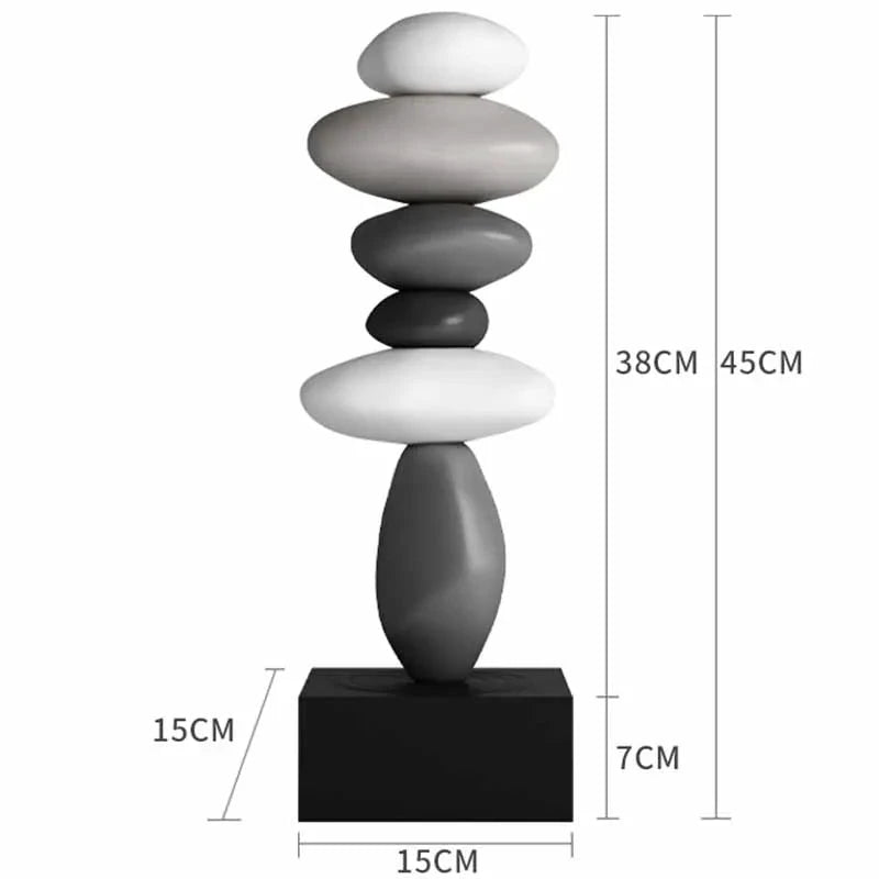 Zen Stone Stack Aesthetic Home Decor by BowLift