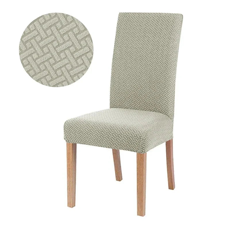 Chair Cover Velvona | Elastic & Thick Padded | Jacquard Stretch Cover | Washable & Wrinkle-Free by BowLift