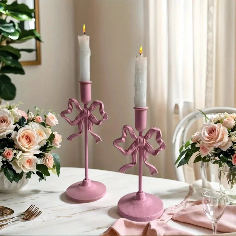 French Wrought Iron Candle Holder by Bowlift