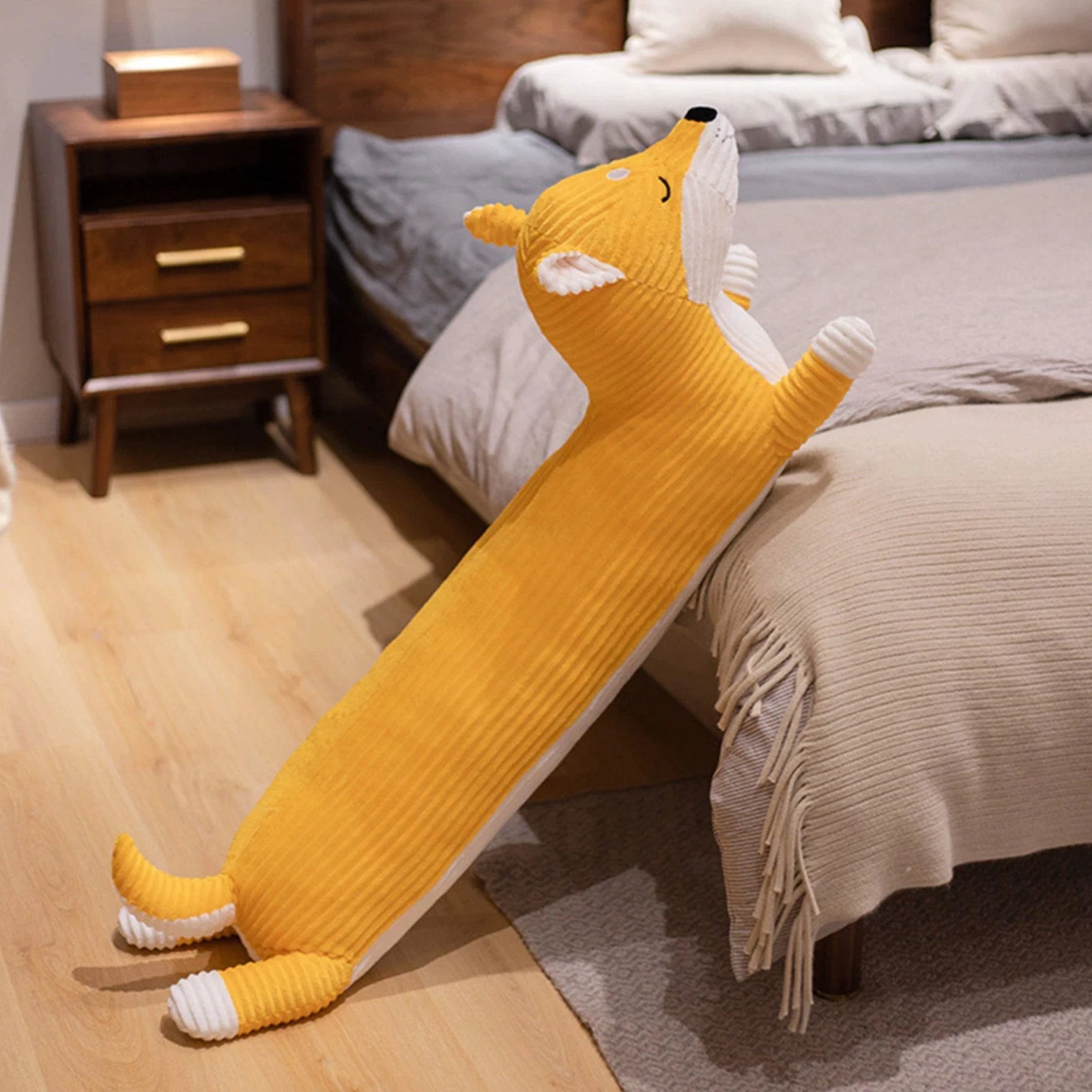 Dog & Fox Pillow by Bowlift