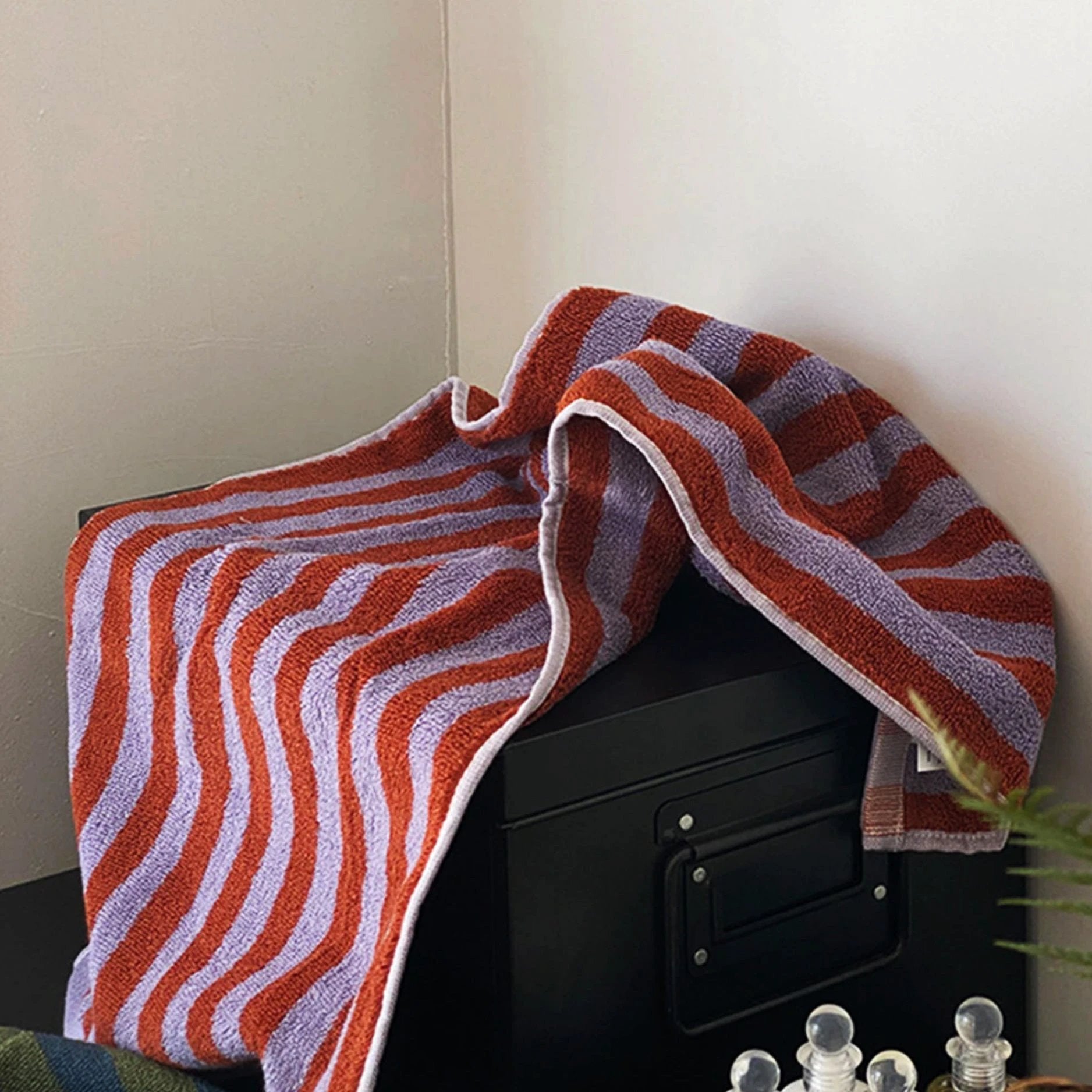 Colourful Checkerboard & Stripe Towels by Bowlift
