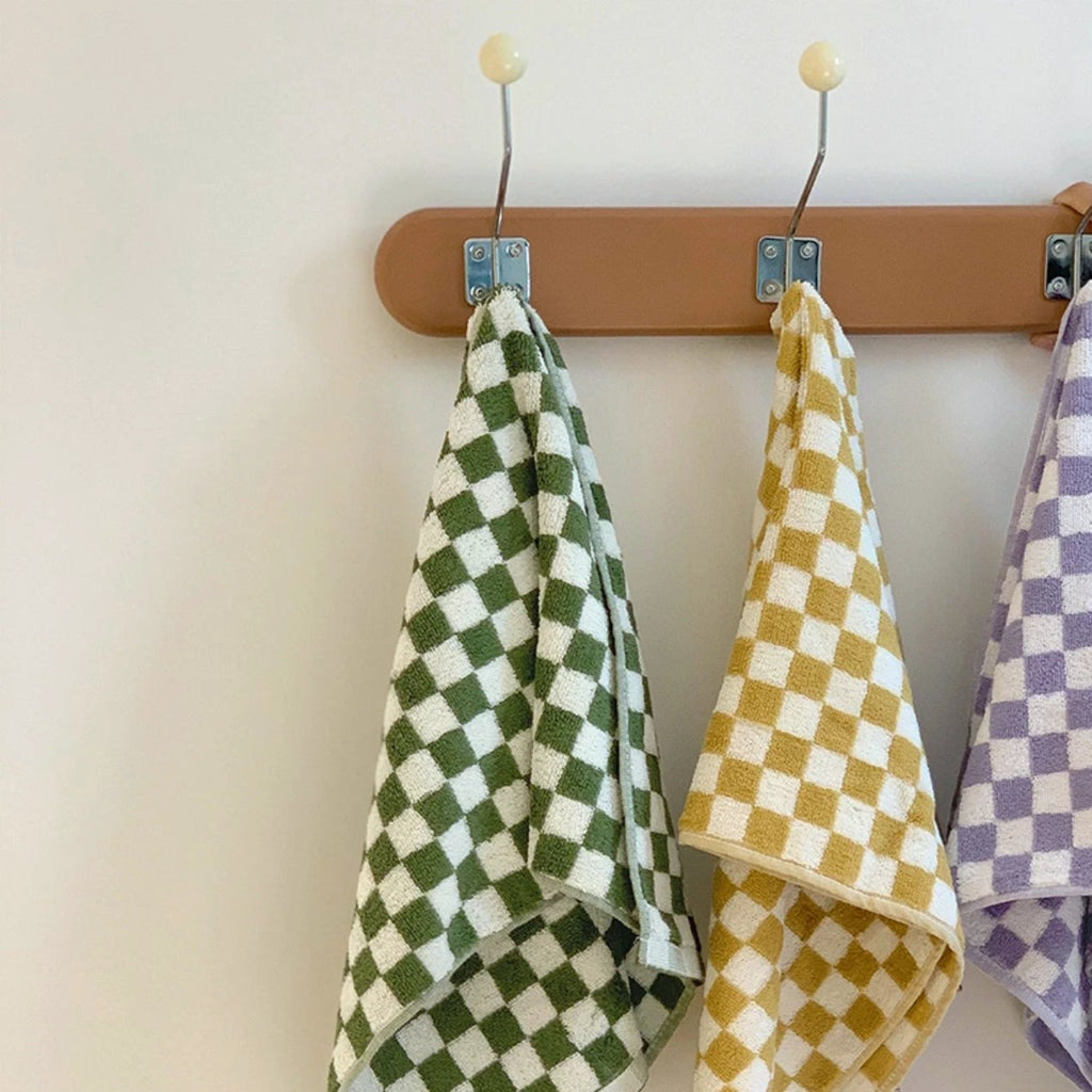 Colourful Checkerboard & Stripe Towels by Bowlift