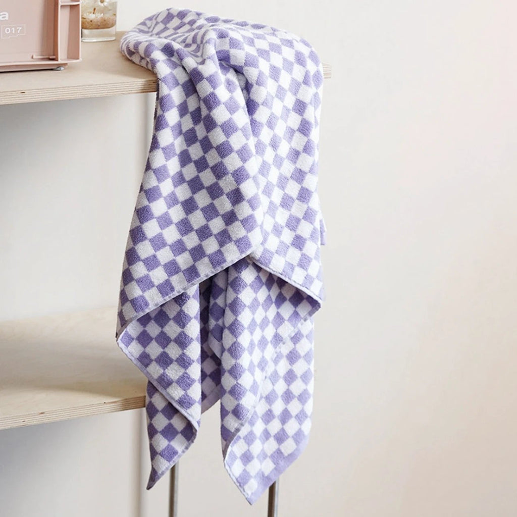 Colourful Checkerboard & Stripe Towels by Bowlift