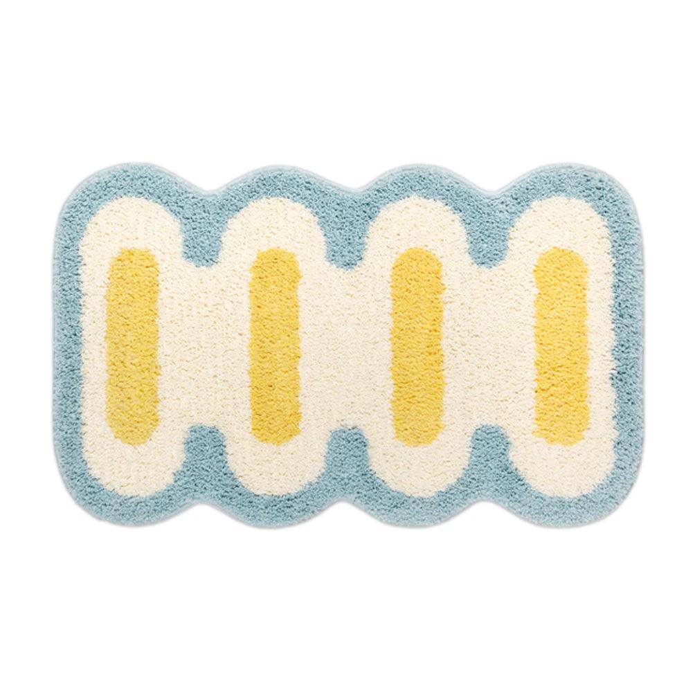Geometric Tufting Bath Mat by Bowlift