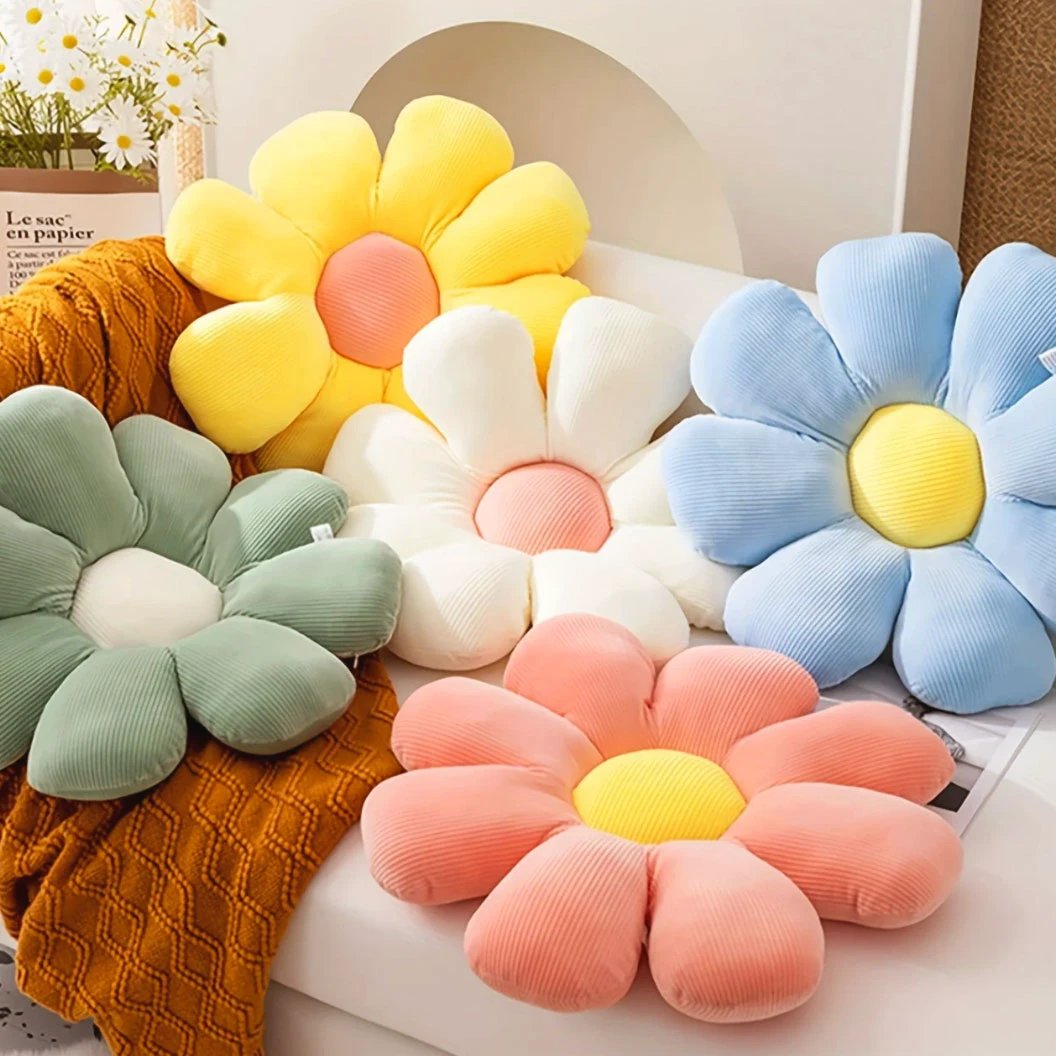 Daisy Plush Cushion by Bowlift