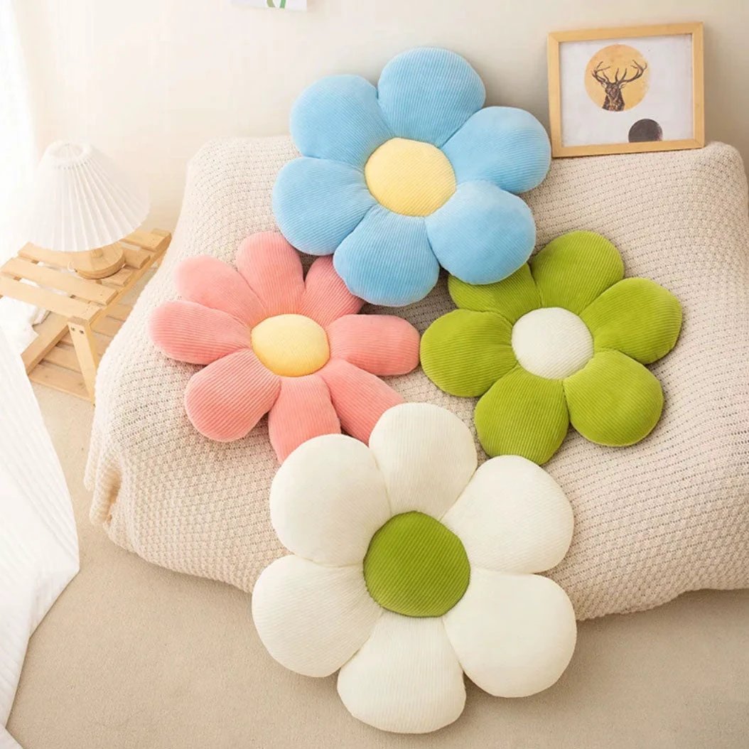 Daisy Plush Cushion by Bowlift