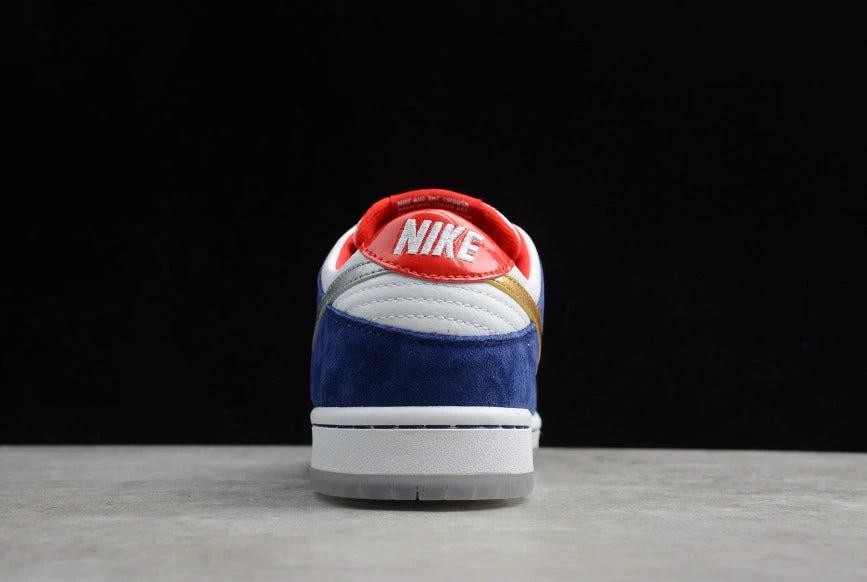 NK Dunk Low Royal Blue Metallic Silver Red by Air Jordan