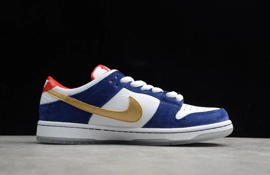 NK Dunk Low Royal Blue Metallic Silver Red by Air Jordan
