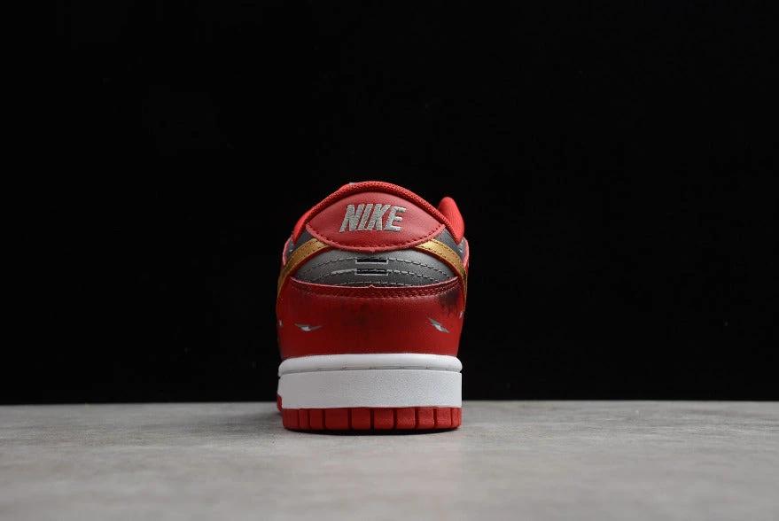 NK Dunk Low Grey Gold Red by Air Jordan