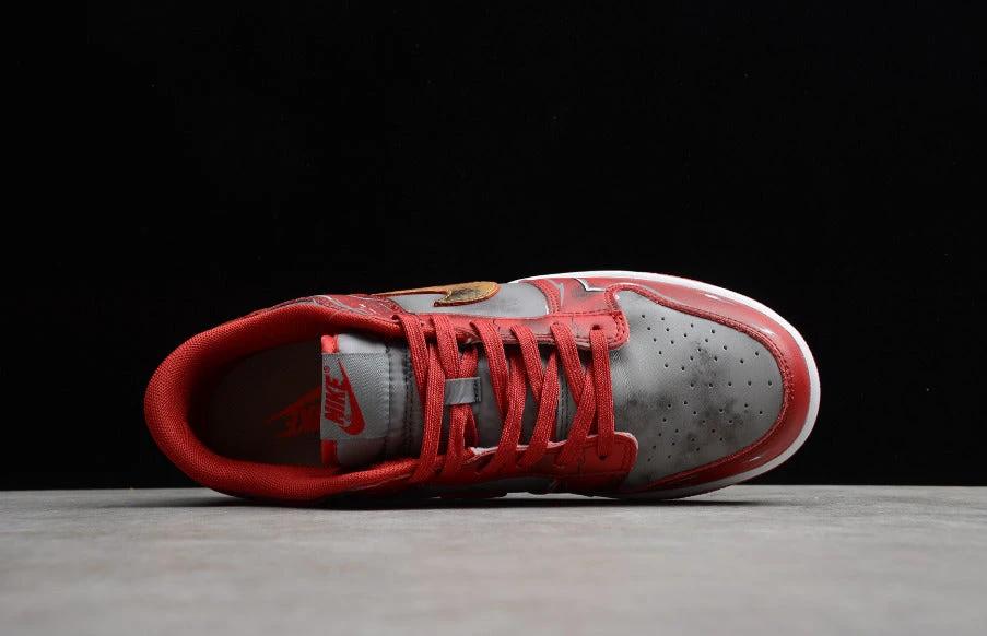 NK Dunk Low Grey Gold Red by Air Jordan
