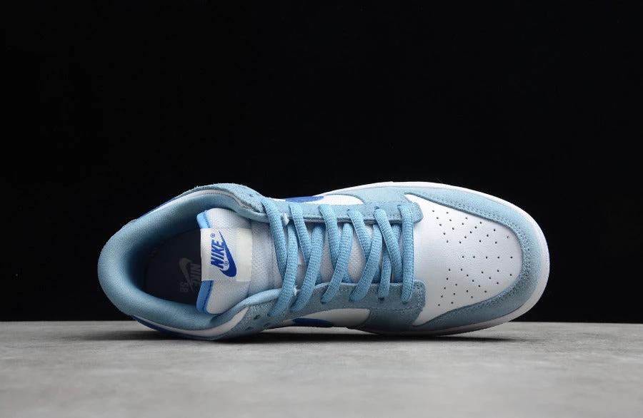 NK Dunk Low White Light Blue Dark Blue by Air Jordan